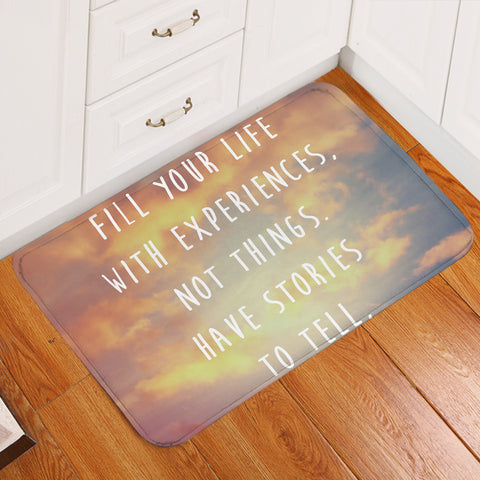 Image of Life Quote Door Mat