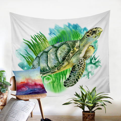 Image of Sea Turtle SW1100 Tapestry