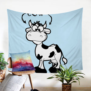 Cartoon Cow SW0742 Tapestry