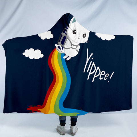 Image of Yippee Cat SW0066 Hooded Blanket