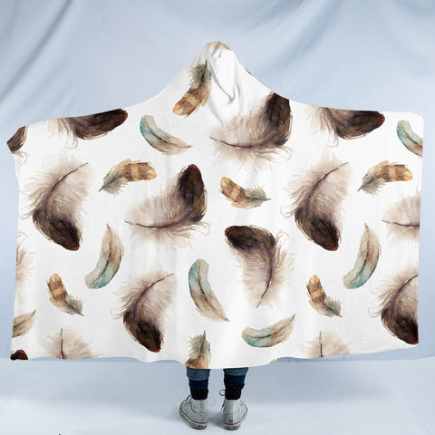 Image of Feathery SW0862 Hooded Blanket