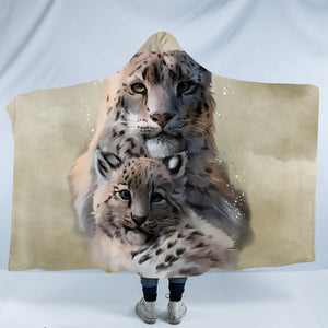 3D Cheetahs SW1192 Hooded Blanket