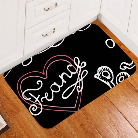 Image of Love France Door Mat