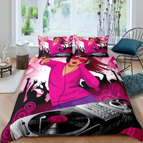 Image of DJ Illustration Bedding Set