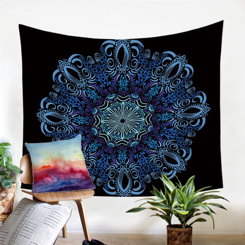 Image of Deep Ocean Mandala Tapestry - Beddingify