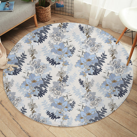 Image of Cool Flowers SW2255 Round Rug