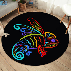 Night-glow Chameleon SW2016 Round Rug