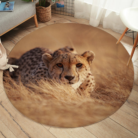 Image of 3D Cheetah SW2496 Round Rug