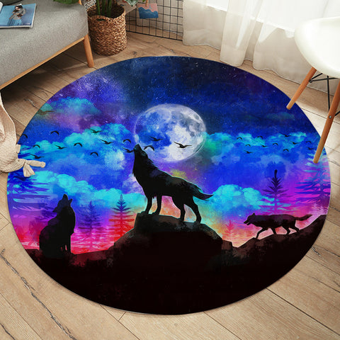 Image of Wolfhowl SW1755 Round Rug
