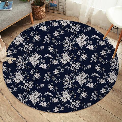 Image of Flower Patterns SW2071 Round Rug