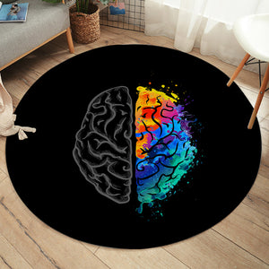 Cerebral Hemisphere SW2059 Round Rug