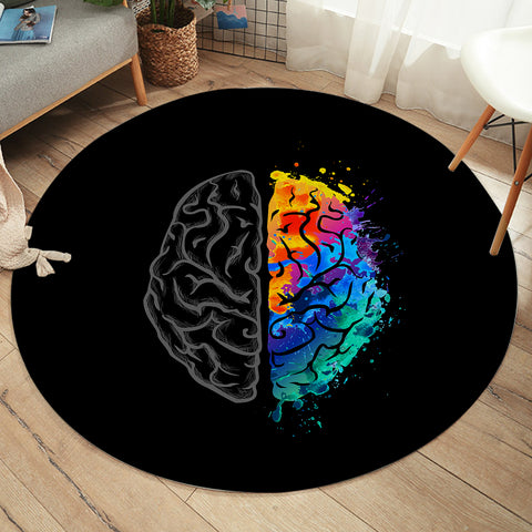 Image of Cerebral Hemisphere SW2059 Round Rug