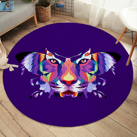 Image of Camouflage Tiger Moth SW1910 Round Rug