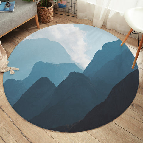Image of Sublime Mountains SW2430 Round Rug