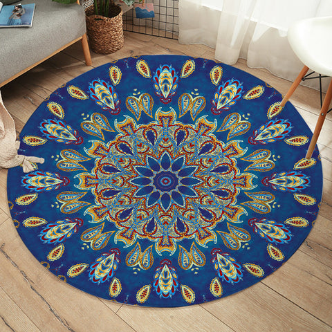 Image of Concentric Drops SW1624 Round Rug