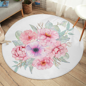 Beautiful Flower SW2411 Round Rug