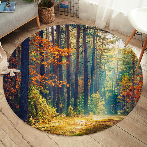 Image of Canopy Forest SW1892 Round Rug