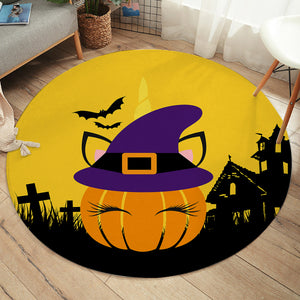 Halloween Pumpkin SW1853 Round Rug