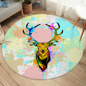 Painted Antler SW2058 Round Rug