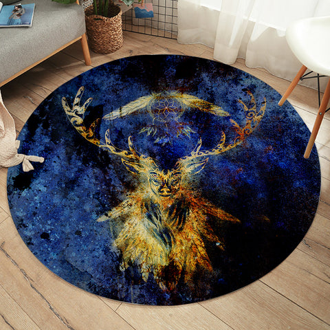 Image of Ancient Antler SW2018 Round Rug
