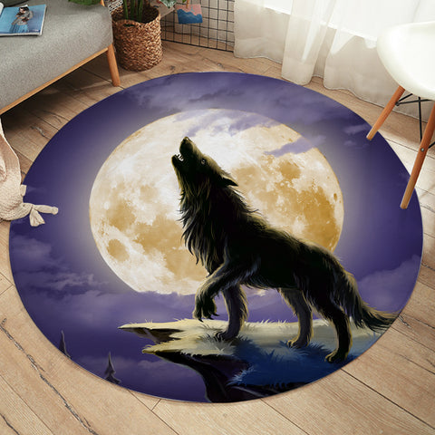 Image of Moon Wolf SW2031 Round Rug