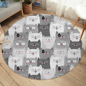 Cartoon Cats SW1889 Round Rug