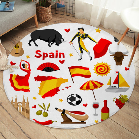 Image of Iconic Spain SW1831 Round Rug