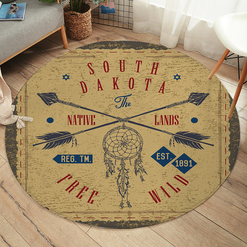 Image of Native American Style SW2502 Round Rug