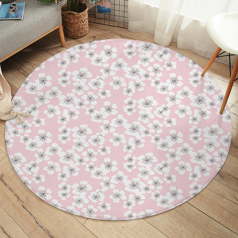Image of White Apricot SW2317 Round Rug