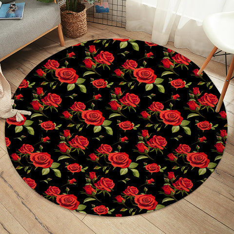 Image of Rose Patterns SW2479 Round Rug