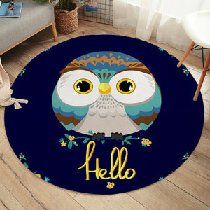 Hello Owl SW2341 Round Rug