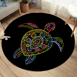 Lined Turtle SW2013 Round Rug