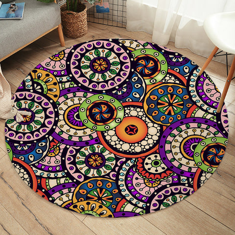 Image of Concentric Rings SW1997 Round Rug