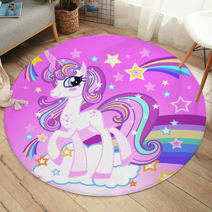 Girly Unicorn SW2009 Round Rug