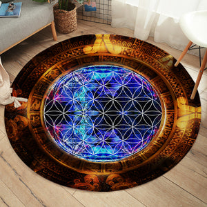 Colored Glass SW2075 Round Rug