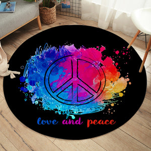 Love & Peace SW1636 Round Rug