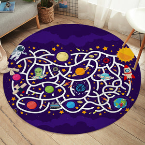 Space Maze SW1711 Round Rug