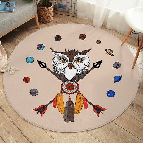 Image of Planetary Owl SW2012 Round Rug