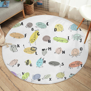 Animal Alphabet SW1708 Round Rug