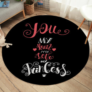 Love For Princess SW2068 Round Rug