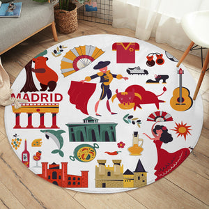 Madrid SW1838 Round Rug