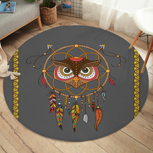 Owl Dream Catcher SW2378 Round Rug