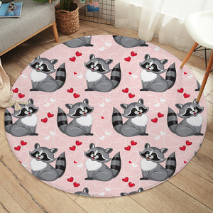 Racoon Love SW1674 Round Rug