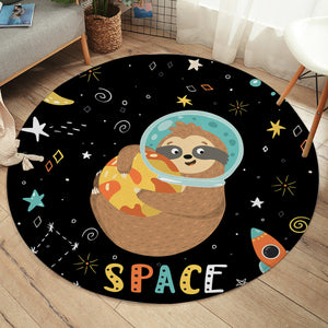 Slothtronaut SW1629 Round Rug