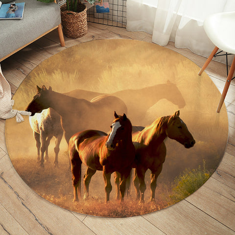 Image of Horse Trail SW2023 Round Rug