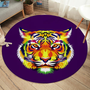 Colored Tiger SW2049 Round Rug
