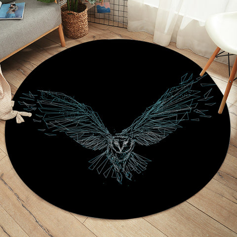 Image of Shattered Owl SW1622 Round Rug