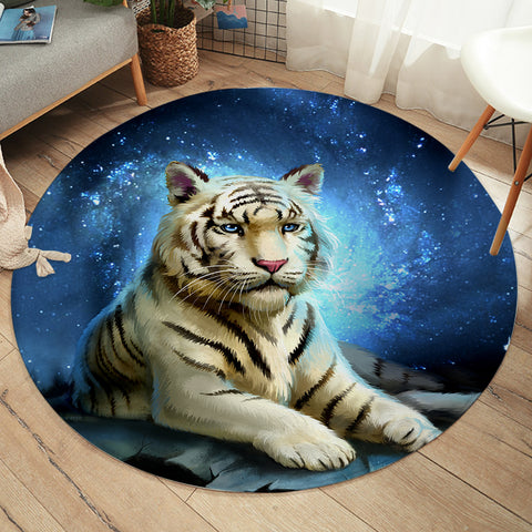 Image of White Tiger SW2032 Round Rug