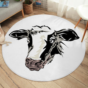 Milk Cow SW2495 Round Rug