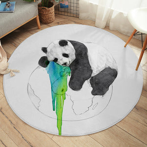 Snoozing Panda SW2476 Round Rug